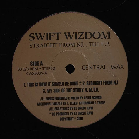 Swift Wizdom - Straight From Nj... The EP