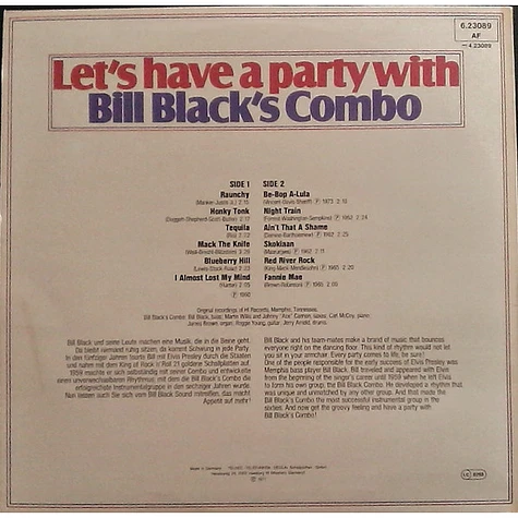 Bill Black's Combo - Let's Have A Party With