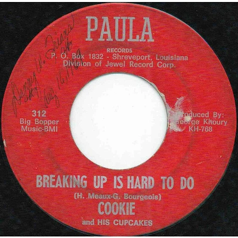 Cookie & His Cupcakes - Breaking Up Is Hard To Do