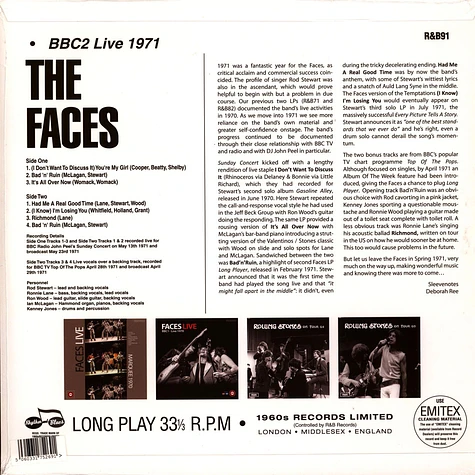 The Faces - Bbc2 - Live 1971
