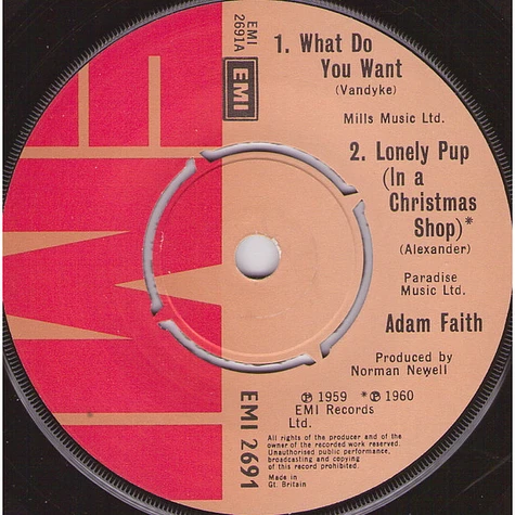 Adam Faith - What Do You Want?