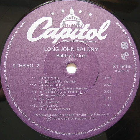 Long John Baldry - Baldry's Out!