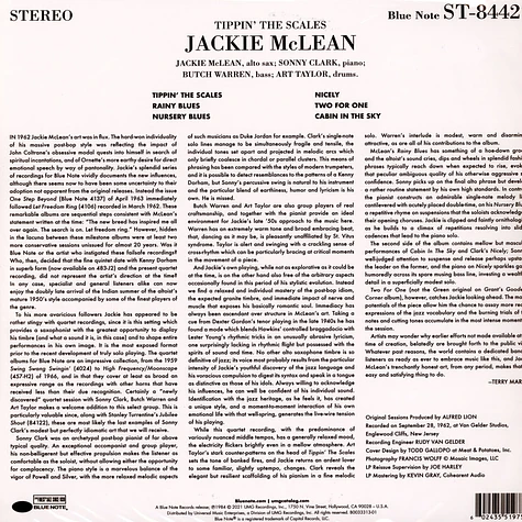Jackie McLean - Tippin' The Scales Tone Poet Vinyl Edition