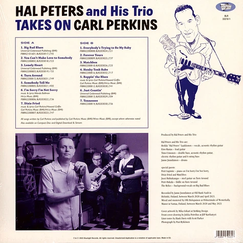 Hal Peters And His Trio - Takes On Carl Perkins