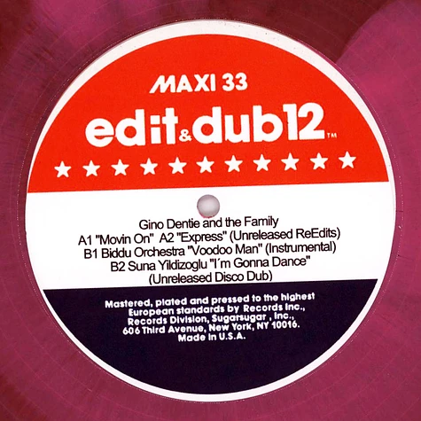 Edit & Dub - #12 Movin On Colored Vinyl Edition