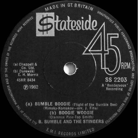 B. Bumble & The Stingers - Nut Rocker