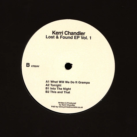 Kerri Chandler - Lost And Found EP Volume 1