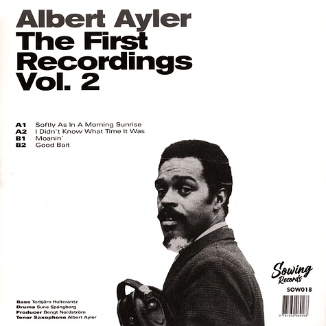 Albert Ayler - First Recordings Volume 2 Clear Vinyl Edition