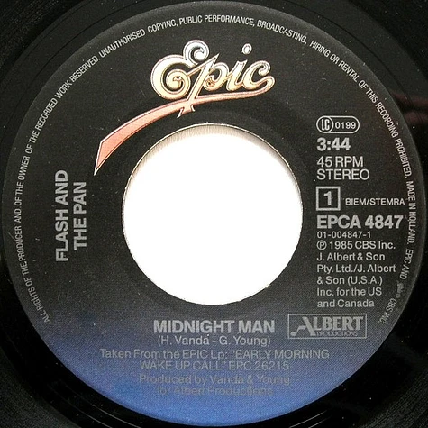 Flash & The Pan - Midnight Man