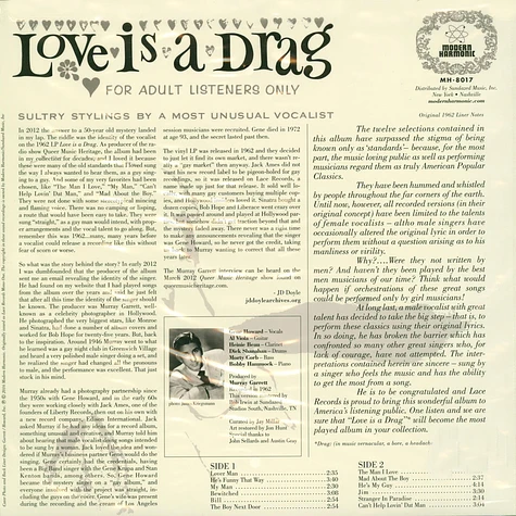 Love Is A Drag - For Adult Listeners Only