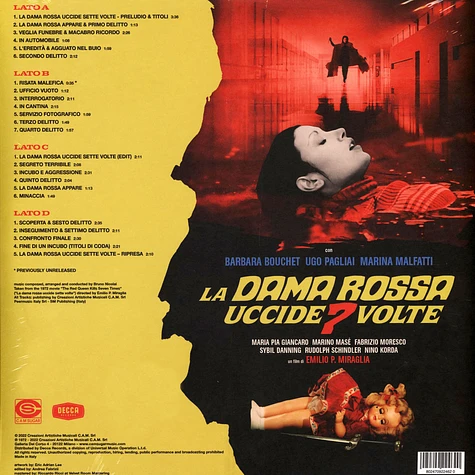 Bruno Nicolai - OST La Dama Rossa Uccide Sette Volte (The Red Queen Kills Seven Times) Record Store Day 2022 Colored Vinyl Edition