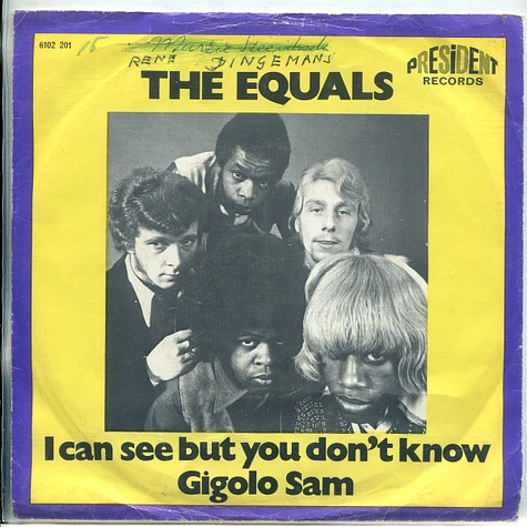 The Equals - I Can See, But You Don't Know / Gigolo Sam