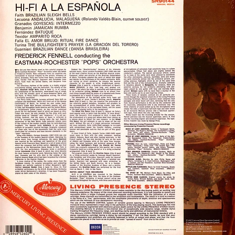 Eastman-Rochester Pops Orchestra / Frederick Fennell - Hifi A La Espanola