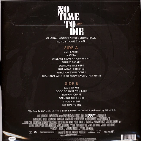 V.A. - OST No Time To Die Indie Exclusive Picture Disc Edition