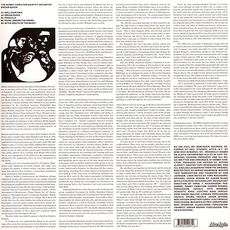 Bobby Hamilton Quintet Unlimited - Dream Queen Record Store Day 2022 Vinyl Edition