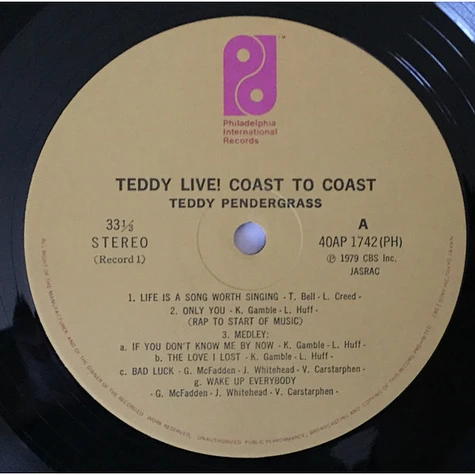 Teddy Pendergrass - Live! Coast To Coast