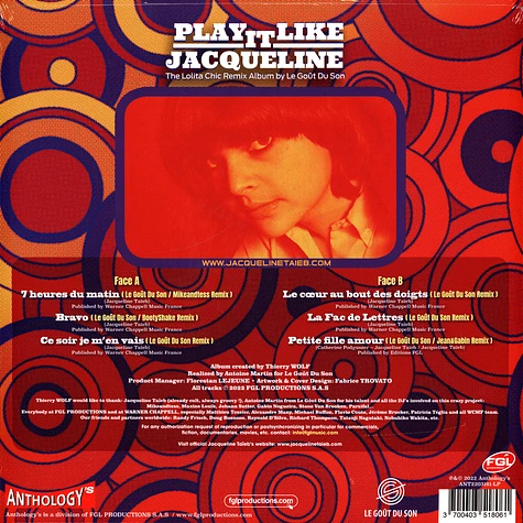 Jacqueline Taieb - Play It Like Jacqueline (Remix Album) Record Store Day 2022 Vinyl Edition