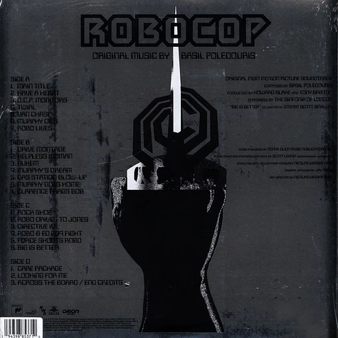 Basil Poledouris - OST Robocop Clear W/ Black & White Splatter Vinyl Edition