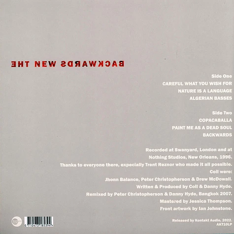 Coil - The New Backwards Clear Vinyl Edition