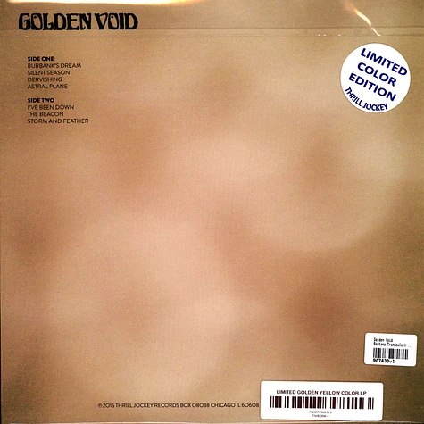 Golden Void - Berkana Transculent Golden Yellow Vinyl Edition