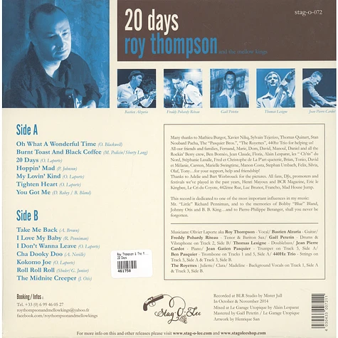 Roy Thompson & The Mellow Kings - 20 Days