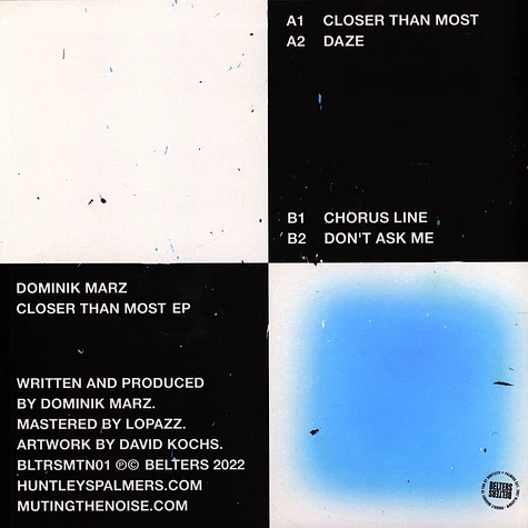 Dominik Marz - Closer Than Most EP