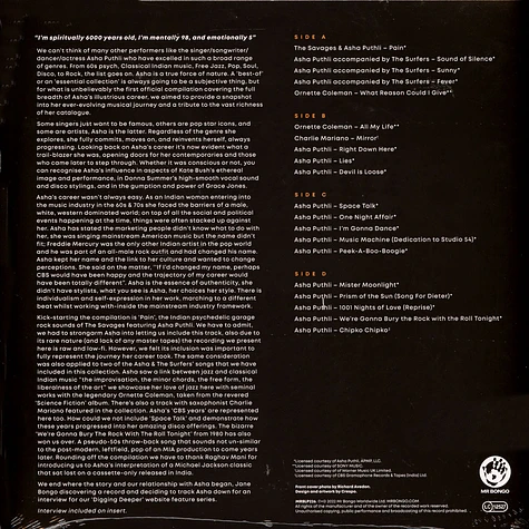 Asha Puthli - The Essential Black Vinyl Edition