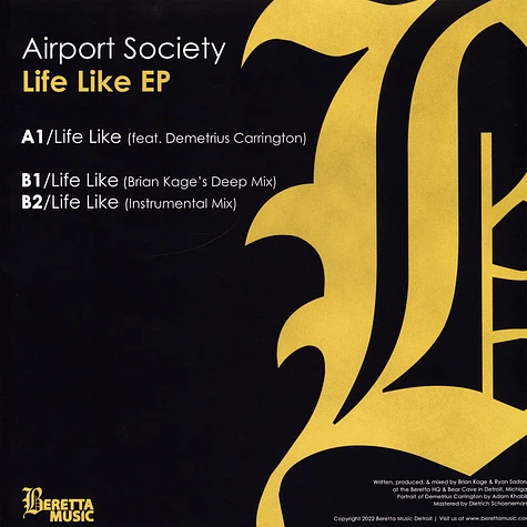 Airport Society (Brian Kage & Ryan Sadorus) - Life Like EP