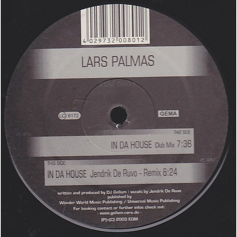 Lars Palmas - In Da House