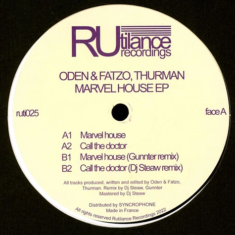 Oden & Fatzo / Thurman - Marvel House EP