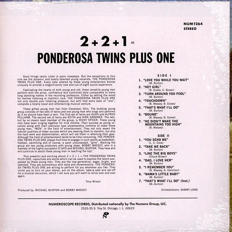The Ponderosa Twins Plus One - 2+2+1=