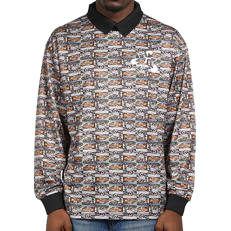 The Trilogy Tapes - Thranimal Football Shirt Longsleeve (Multi) | HHV