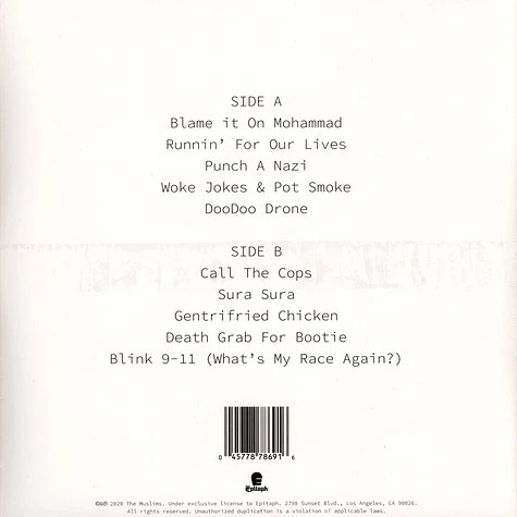 The Muslims - Gentrified Chicken Black Vinyl Edition