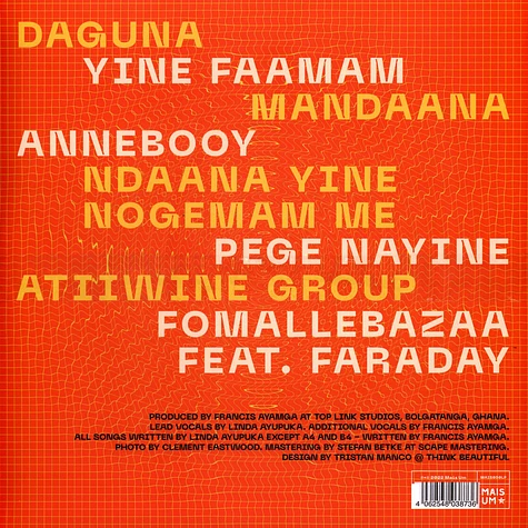Linda Ayupuka - God Created Everything Orange Vinyl Edition