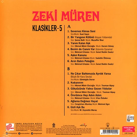 Zeki Müren - Klasikler 5 (Anilarim)