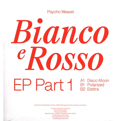 Psycho Weazel - Bianco & Rosso Part 1 EP