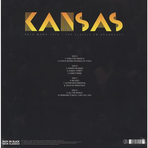 Kansas - Bryn Mawr 1976
