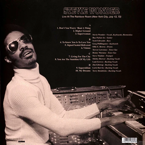 Stevie Wonder - Live At The Rainbow Room New York City 1973