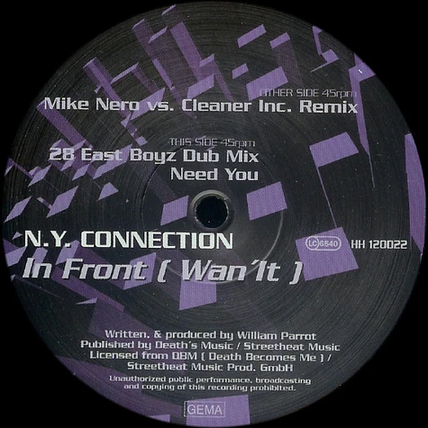 N.Y. Connection - In Front (Wan'it)
