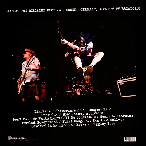 NOFX - American Drugs And German Beers: Live At The Bizarre Festival 1995 Orange Vinyl Edition