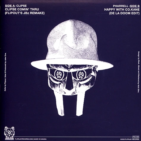 Clipse / Pharrell Williams - Clipse Coming Thru / Happy Flipout Edits Black Vinyl Edition