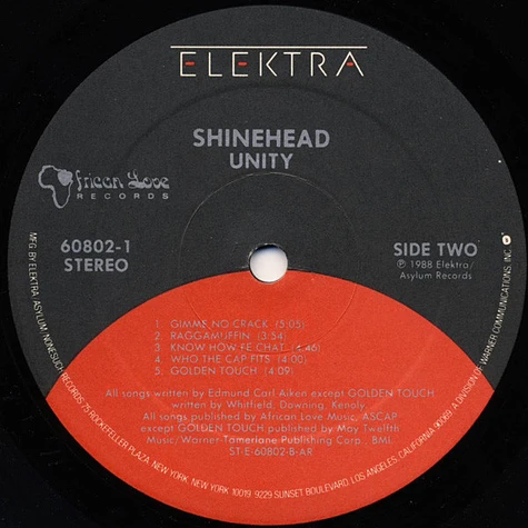 Shinehead - Unity