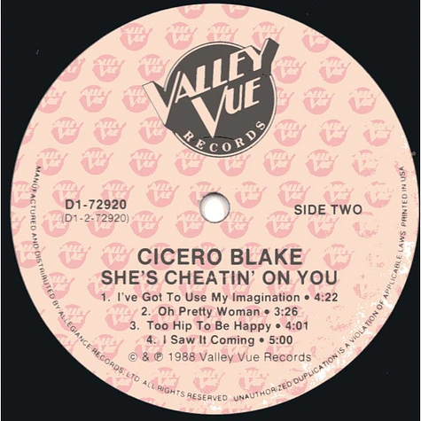 Cicero Blake - Too Hip To Be Happy!