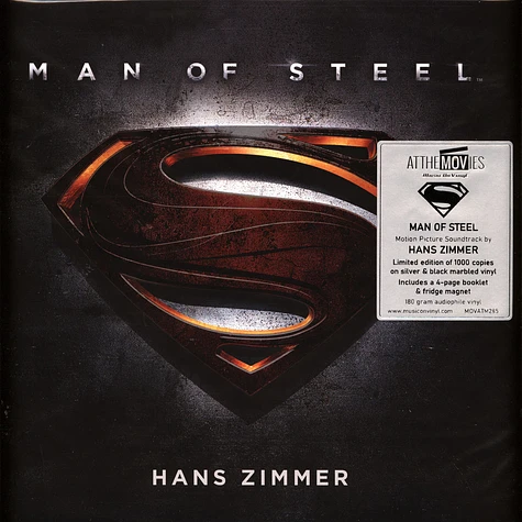 V.A. - OST Man Of Steel Silver & Black Marbled Vinyl Edition