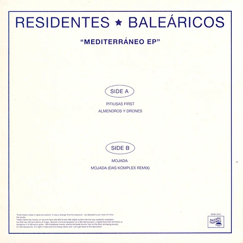 Residentes Balearicos - Mediterraneo EP