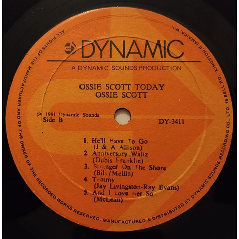 Ossie Scott - Today