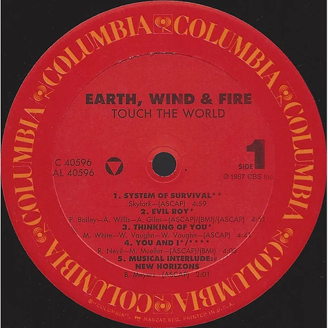 Earth, Wind & Fire - Touch The World