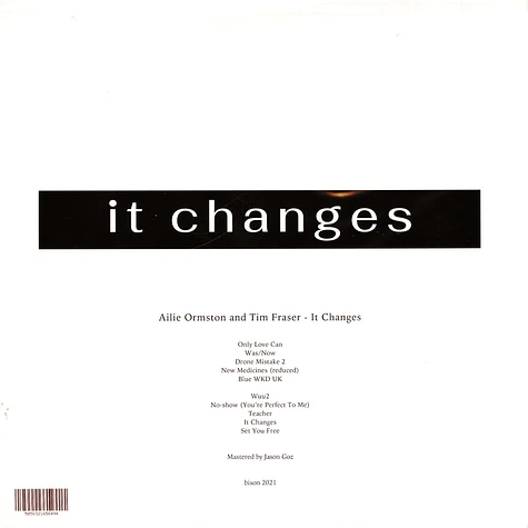 Allie Ormston And Tim Fraser - It Changes