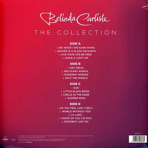 Belinda Carlisle - The Collection Black Vinyl Edition