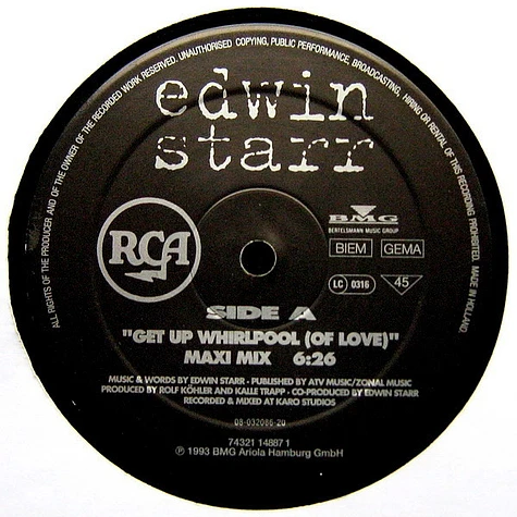 Edwin Starr - Get Up Whirlpool (Of Love)